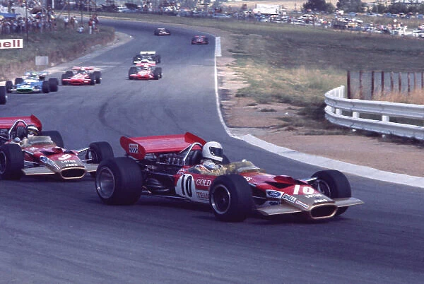 1970 South African Grand Prix. Kyalami, South Africa. 5-7 March 1970. John Miles (Lotus 49C Ford) 5th position. Ref-70 SA 11. World Copyright - LAT Photographic