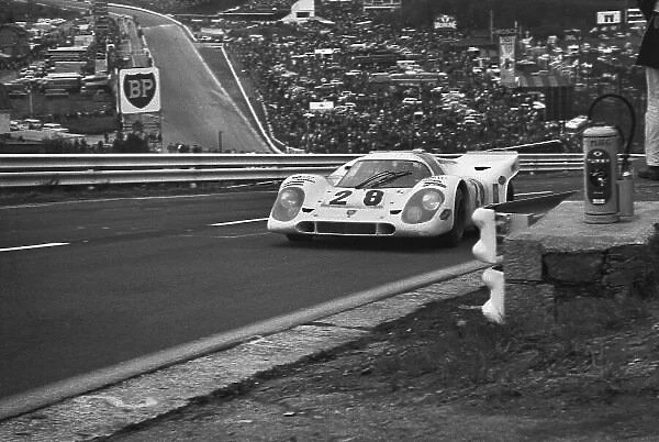 1970 Spa Francorchamps 1000 kms. Spa Francorchamps, Belgium. 17th May 1970. Rd 6. Vic Elford / Kurt Ahrens, Jr. (Porsche 917K), 3rd position, action. World Copyright: LAT Photographic. Ref: L70 - 450 - 20