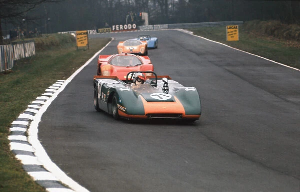 1971 BOAC 1000 kms. Brands Hatch, England. 4th April 1971. Rd 4. David Farnell  /  Peter Crossley (Lola T210 Ford), 11th position, action. World Copyright: LAT Photographic. Ref: 71 SCARS