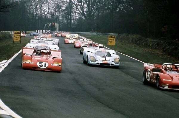 1971 BOAC 1000 kms. Brands Hatch, England. 4th April 1971. Start of the race, action. World Copyright - LAT Photographic
