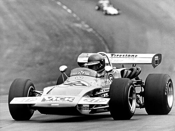 1971 F2 International Trophy. Brands Hatch, England. 20th August 1971. Ronnie Peterson, March 712M-Cosworth, 1st position, action. World Copyright: LAT Photographic. Ref: B / W Print
