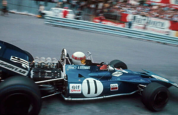 1971 Monaco Grand Prix. Monte Carlo, Monaco. 21-23 May 1971. Jackie Stewart (Tyrrell 003 Ford) 1st position. Ref-71 MON 01. World Copyright - LAT Photographic