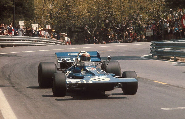 1971 Spanish Grand Prix. Monjuich Park, Barcelona, Spain. 16-18 April 1971. Jackie Stewart (Tyrrell 003 Ford) 1st position. Ref-71 ESP 08. World Copyright - LAT Photographic