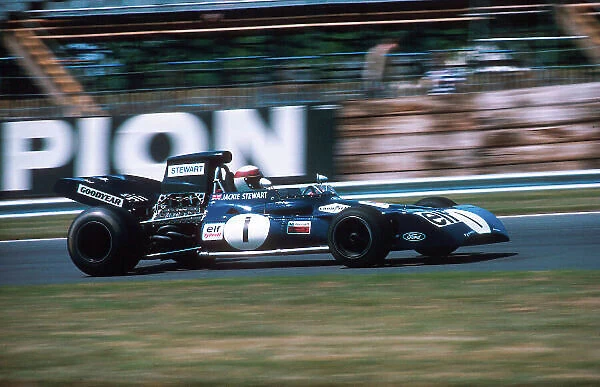 1972 British Grand Prix. Brands Hatch, England. 13-15 July 1972. Jackie Stewart (Tyrrell 003 Ford) 2nd position. Ref-72 GB 02. World Copyright - LAT Photographic