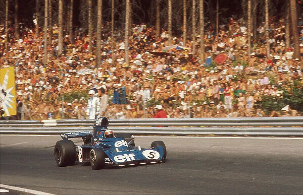 1973 Austrian Grand Prix. Osterreichring, Zeltweg, Austria. 17-19 August 1973. Jackie Stewart (Tyrrell 006 Ford) 2nd position. Ref-73 AUT 02. World Copyright - LAT Photographic