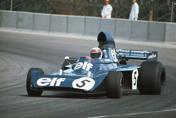 1973 Swedish Grand Prix. Anderstorp, Sweden. 15-17th June 1973. Jackie Stewart, Tyrrell 006 Ford, 5th position, catches a slide. Ref: 73SWE35. World Copyright: LAT Photographic