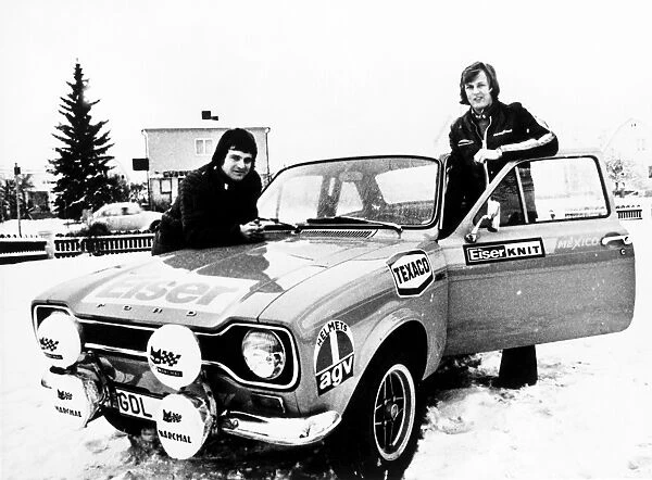 1973 World Rally Championship: Ronnie Peterson with co-driver Torsten Palm, retired 1st special stage, portrait