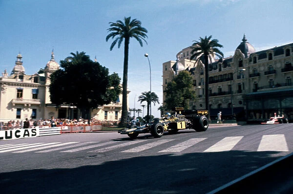 1974 Monaco Grand Prix - Ronnie Peterson: Ronnie Peterson, 1st position, action, Casino Square