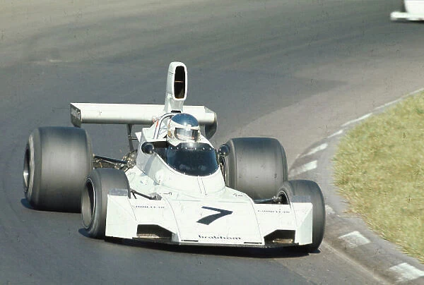1974 United States Grand Prix. Watkins Glen, New York, USA. 4-6 October 1974. Carlos Reutemann (Brabham BT44 Ford) 1st position. Ref-74 USA 11. World Copyright - LAT Photographic