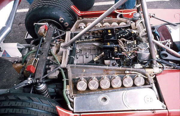 1976 Swedish Grand Prix. Anderstorp, Sweden. 11-13 June 1976. The Ferrari 312B flat 12 engine on the back of the Ferrari 312T2 chassis. Ref-76 SWE 10. World Copyright - LAT Photographic