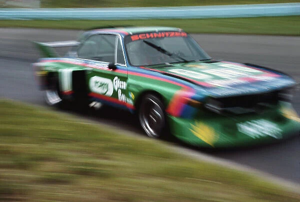 1976 Watkins Glen 6 hours. Watkins Glen, New York State, USA. 10th July 1976. Rd 6. Ronnie Peterson / Dieter Quester (BMW 3 5 CSL), 5th position, action. World Copyright: LAT Photographic. Ref: 76 SCARS