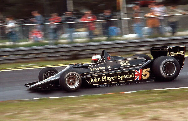1978 Belgian Grand Prix. Zolder, Belgium. 19-21 May 1978. Mario Andretti (Lotus 79 Ford) 1st position. The car won in its maiden Grand Prix. Ref-78 BEL 01. World Copyright - LAT Photographic