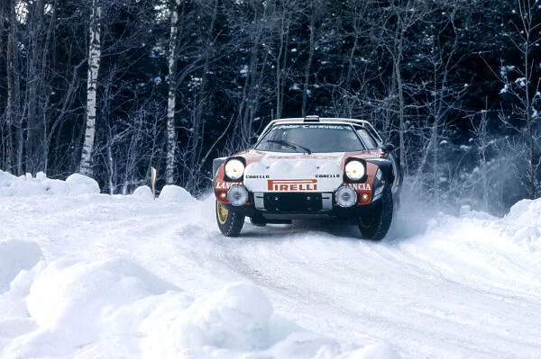 1978 Sweden Rally. Stig Blomquist in the Stratos. Action
