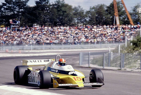 1979 French Grand Prix. Dijon-Prenois, France. 29 / 6-1 / 7 1979. Jean-Pierre Jabouille (Renault RS10) 1st position. Ref-79 FRA 01. World Copyright - LAT Photographic