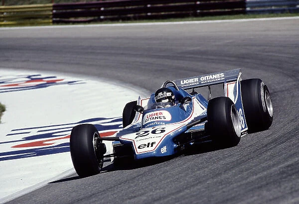 1980 Austrian Grand Prix. Osterreichring, Zeltweg, Austria. 15-17 August 1980. Jacques Laffite (Ligier JS11 / 15 Ford) 4th position. Ref-80 AUT 24. World Copyright - LAT Photographic