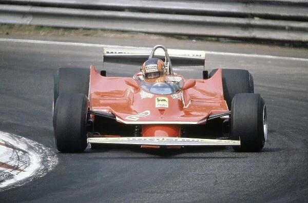 1980 Belgian Grand Prix. Zolder, Belgium. 2-4 May 1980. Gilles Villeneuve (Ferrari 312T5), 6th position. World Copyright: LAT Photographic Ref: 35mm transparency 80BEL04