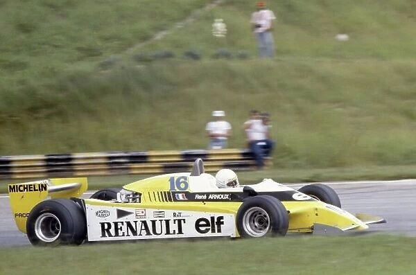 1980 Brazilian Grand Prix. Interlagos, Sao Paulo, Brazil. 25-27 January 1980. Rene Arnoux (Renault RE20), 1st position. World Copyright: LAT Photographic Ref: 35mm transparency 80BRA06