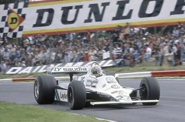1980 British Grand Prix. Brands Hatch, Great Britain. 11-13 July 1980. Alan Jones (Williams FW07B-Ford Cosworth), 1st position. World Copyright: LAT Photographic Ref: 35mm transparency 80GB03