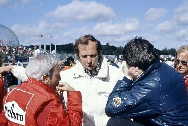 1980 Canadian Grand Prix. Montreal, Canada. 28 September 1980. Teddy Mayer, Ron Dennis and John Barnard, portrait. World Copyright: LAT Photographic Ref: 35mm transparency 80CAN