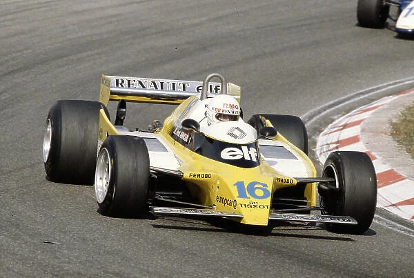 1980 Dutch Grand Prix. Zanvoort, Holland. 29-31 August 1980. Rene Arnoux (Renault RE20) 2nd position. Ref-80 HOL 09. World Copyright - LAT Photographic