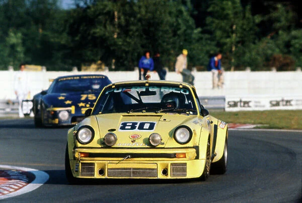1980 Le Mans 24 Hours Le Mans, France. 14th - 15th June 1980. Mandy Gonzalez  /  Diego Febles  /  Francisco Romero (Porsche 934), retired, action. World Copyright: LAT Photographic. Ref: 80LM52