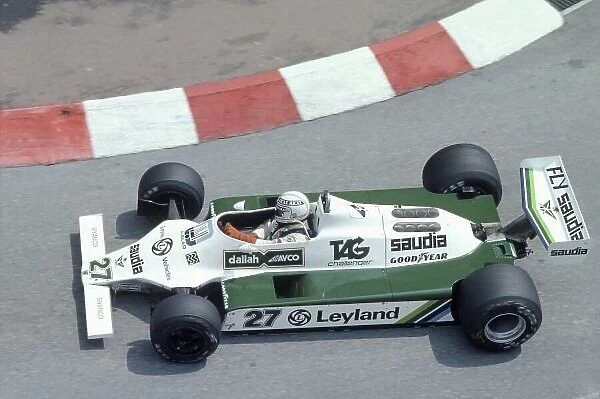 1980 Monaco Grand Prix. Monte Carlo, Monaco. 15-18 May 1980. Alan Jones (Williams FW07B-Ford Cosworth), retired. World Copyright: LAT Photographic Ref: 35mm transparency 80MON01