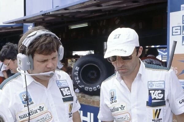 1980 South African Grand Prix. Kyalami, South Africa. 28 February-1 March 1980. Patrick Head and Frank Williams. Portrait. World Copyright: LAT Photographic Ref: 35mm transparency 80SA10