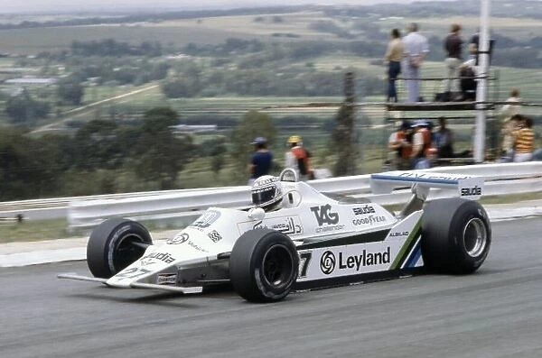 1980 South African Grand Prix. Kyalami, South Africa. 28 February-1 March 1980. Alan Jones (Williams FW07B-Ford Cosworth), retired. World Copyright: LAT Photographic Ref: 35mm transparency 80SA26