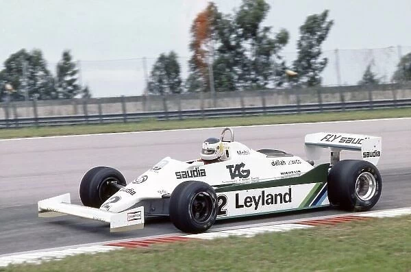 1981 Brazilian Grand Prix. Jacarepagua, Rio de Janeiro, Brazil. 27-29 March 1981. Carlos Reutemann (Williams FW07C-Ford Cosworth), 1st position. World Copyright: LAT Photographic Ref: 35mm transparency 81BRA04