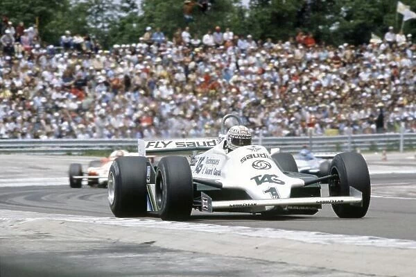 1981 French Grand Prix. Dijon-Prenois, France. 3-5 July 1981. Alan Jones (Williams FW07C-Ford Cosworth), 17th position. World Copyright: LAT Photographic Ref: 35mm transparency 81FRA23