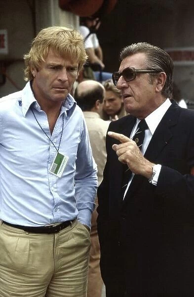 1981 Italian Grand Prix. Monza, Italy. 13 September 1981. Max Mosley and Jean-Marie Balestre. Portrait. World Copyright: LAT Photographic Ref: 35mm transparency