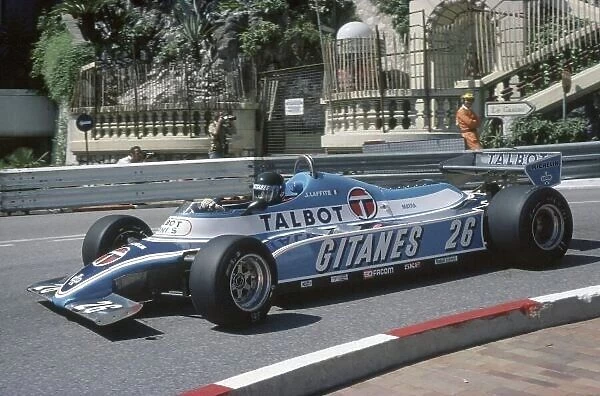1981 Monaco Grand Prix. Monte Carlo, Monaco. 28-31 May 1981. Jacques Laffite (Ligier JS17-Matra), 3rd position. World Copyright: LAT Photographic Ref: 35mm transparency 81MON50