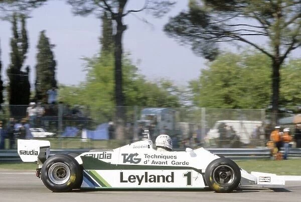 1981 San Marino Grand Prix. Imola, Italy. 1-3 May 1981. Alan Jones (Williams FW07C-Ford Cosworth), 12th position. World Copyright: LAT Photographic Ref: 35mm transparency 81SM08