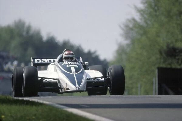 1982 Belgian Grand Prix. Zolder, Belgium. 7-9 May 1982. Nelson Piquet (Brabham BT50-BMW), 5th position. World Copyright: LAT Photographic Ref: 35mm transparency 82BEL25