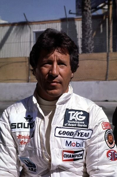 1982 United States Grand Prix West: Mario Andretti, retired, portrait