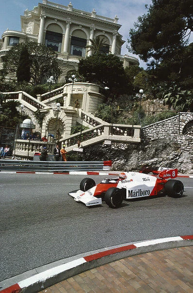 1984 Monaco Grand Prix. Monte Carlo, Monaco. 31st May - 3rd June 1984. Niki Lauda (McLaren MP4 / 2-TAG Porsche), retired, action. World Copyright: LAT Photographic. Ref: 84 MON b
