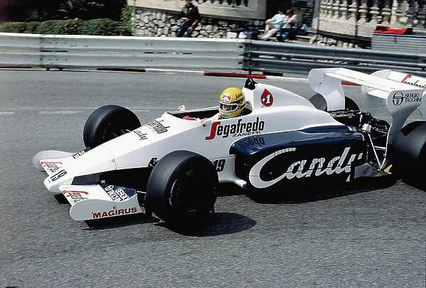1984 Monaco Grand Prix. Monte Carlo, Monaco. 31 / 5-3 / 6 1984. Ayrton Senna (Toleman TG184 Hart) 2nd position. Ref-84 MON 59. World Copyright - LAT Photographic