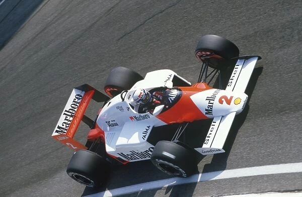 1985 Italian Grand Prix - Alain Prost: Alain Prost 1st position, action