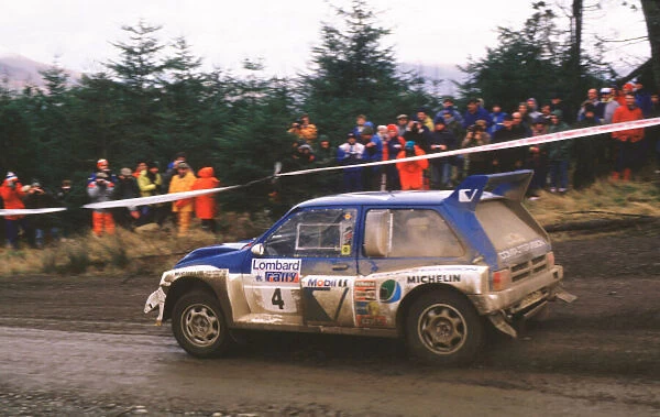 1985 RAC Rally Tony Pond, action World Copyright LAT Photographic