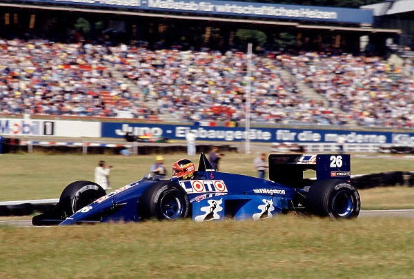 1987 German Grand Prix. Hockenheim, Germany. 24-26 July 1987. Piercarlo Ghinzani (Ligier JS29C Megatron). Ref-87 GER 27. World Copyright - LAT Photographic