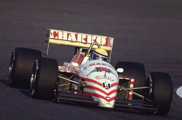 1987 Japanese GP, Suzuka. Roberto Moreno, AGS Cosworth - retired with engine troubles