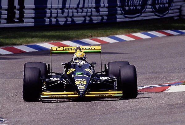 1988 German Grand Prix. Hockenheim, Germany. 22-24 July 1988. Adrian Campos (Minardi M188 Ford). Ref-88 GER 20. World Copyright - LAT Photographic