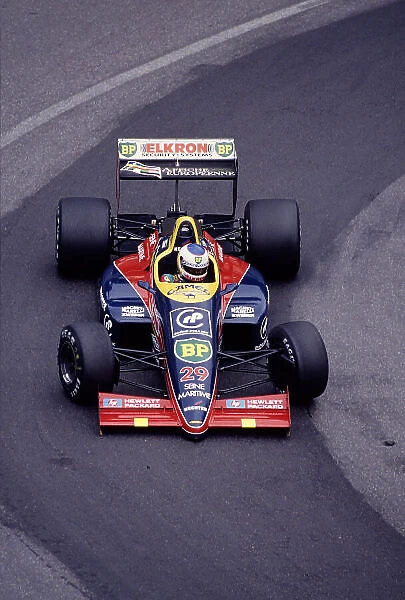 1988 Monaco Grand Prix. Monte Carlo, Monaco. 12-15 May 1988. Yannick Dalmas (Larrousse / Lola LC88 Ford) 7th position. Ref-88 MON 74. World Copyright - LAT Photographic