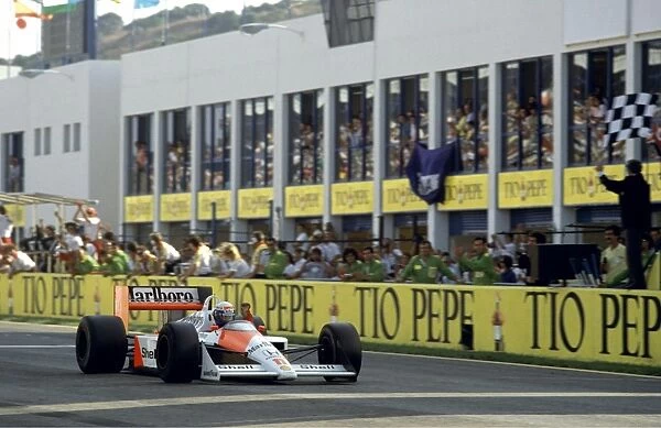1988 Spanish Grand Prix, Jerez. Alain Prost (McLaren MP4  /  4-Honda)
