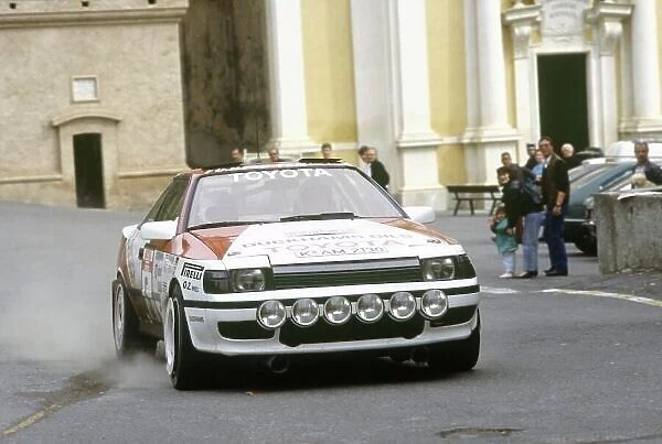 1988 World Rally Championship. Tour de Corse, Corsica, France. 3-6 May 1988. Kenneth Eriksson / Peter Diekmann (Toyota Celica GT-4), 6th position. World Copyright: LAT Photographic Ref: 35mm transparency 88RALLY14