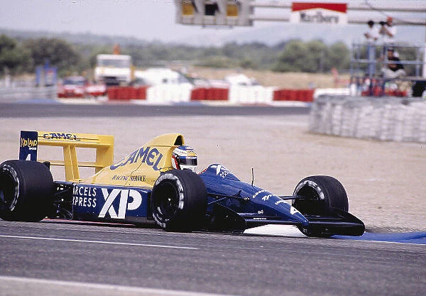 1989 French Grand Prix. Paul Ricard, Le Castellet, France. 7-9 July 1989. Jean Alesi (Tyrrell 018 Ford) 4th position on his Grand Prix debut. Ref-89 FRA 37. World Copyright - LAT Photographic