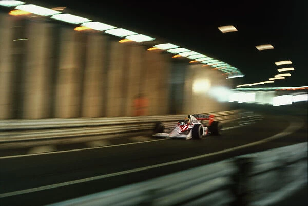 1989 Monaco Grand Prix - Ayrton Senna: Ayrton Senna 1st position in the Tunnel