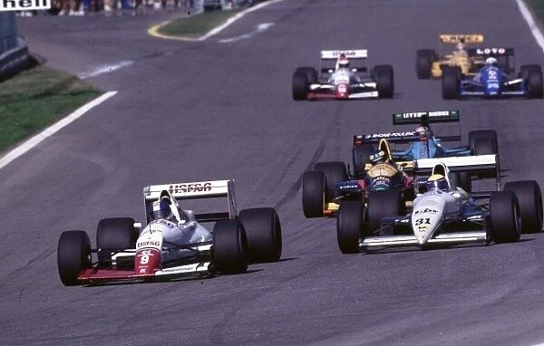 1989 Portuguese Gp, Estoril Roberto Moreno, Coloni SpA, race action