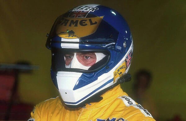 1990 Brazilian Grand Prix. Interlagos, Sao Paulo, Brazil. 23-25 March 1990. Derek Warwick (Lotus Lamborghini). He exited the race with an engine failure on lap 25. Ref-90 BRA 12. World Copyright - LAT Photographic