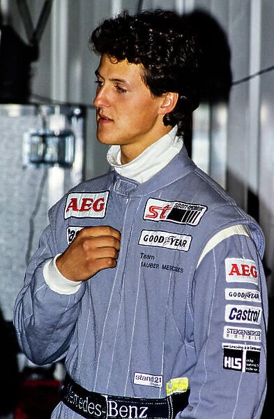 1990 FIA World Sports-Prototype Championship. British Empire Trophy, Silverstone 480 Kms. Silverstone, England. 20th May 1990. Rd 3. Michael Schumacher (Mercedes-Benz C11), DNQ, portrait. World Copyright: LAT Photographic. Ref: 90 WSC Sil 01